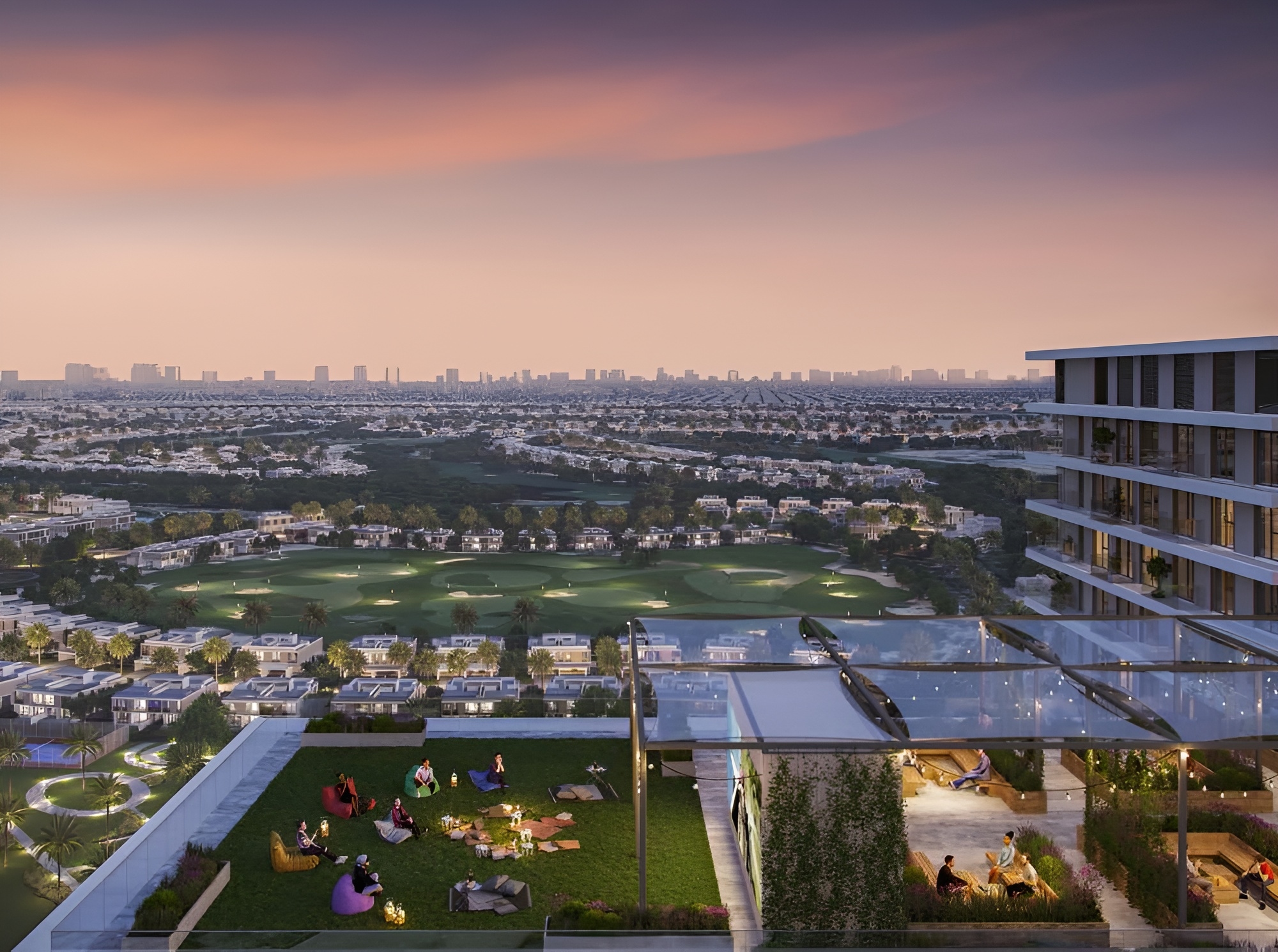 Amidst the abundant greenery of Dubai Hills Estate, Greenside Residence by Emaar extends a serene invitation with sweeping views of the Dubai Hills Golf Course. Presented by Emaar, these opulent, fully-furnished apartments open the door to a premium lifestyle in the heart of Dubai. This low-rise sanctuary seamlessly marries urban luxury with suburban charm, creating an idyllic haven for contemporary living, with uninterrupted views of the golf course. At Greenside Residence, you'll immerse yourself in the peaceful ambiance of Dubai Hills' verdant landscapes and expansive open spaces. Revel in panoramic vistas of rolling greens and let the allure of low-rise communities enrich your modern urban lifestyle with a hint of suburban serenity. Choose from a selection of 1 to 3-bedroom apartments with prices starting at AED 1.4 million. The handover is set for Q3 2027 with a 90/10 payment plan.