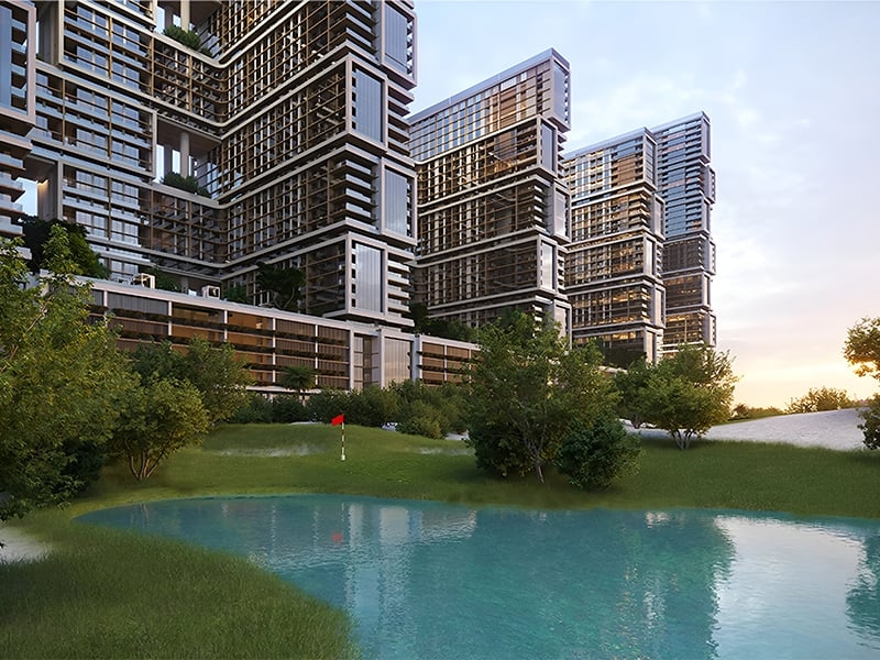 Sobha One, crafted by Sobha Realty, introduces a dynamic residential community where the synergy between city and nature flourishes. Here, work-life balance seamlessly converges into a harmonious whole known as 'One.' Comprising five interconnected towers with heights ranging from 30 to 66 floors, Sobha One offers a total of 2,700 units. Among the diverse options available are 1 to 4-bedroom apartments and 2 & 4-bedroom duplexes. Every residence is designed to provide optimal comfort with select units also offering a maid's room. From expansive windows and private balconies, residents are treated to sweeping views that encompass crystal-clear lagoons, the Ras Al Khor Wildlife Sanctuary and a remarkable 18-hole golf course occupying the land in front of the towers. Sobha One embodies a residential community that seamlessly blends urban convenience with the tranquillity of nature. It stands as a testament to Sobha Realty's commitment to creating extraordinary living environments. Positioned in Mohammed Bin Rashid Al Maktoum City, one of Dubai's most coveted areas, near Downtown Dubai and the Ras Al Khor Wildlife Sanctuary, Sobha One invites you to embrace a lifestyle where luxury and nature coexist as 'One.' Starting at AED 1.5M, Sobha One offers a range of 1 to 3-bedroom apartments. The handover is expected in Q4 2026 with a flexible 60/40 payment plan.